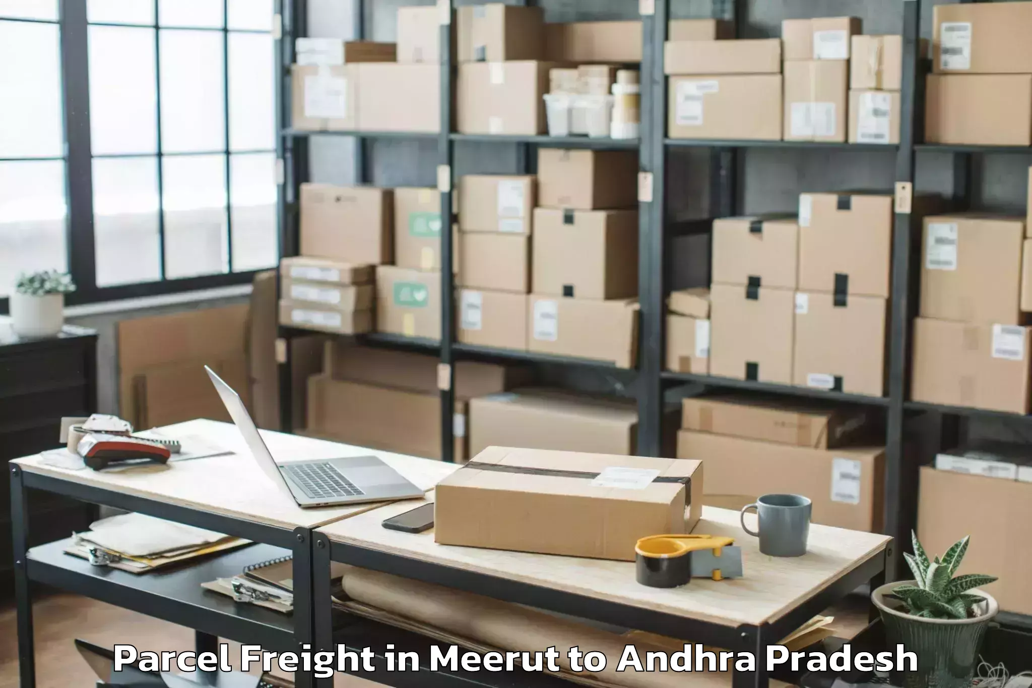 Trusted Meerut to Rayalaseema University Kurnool Parcel Freight